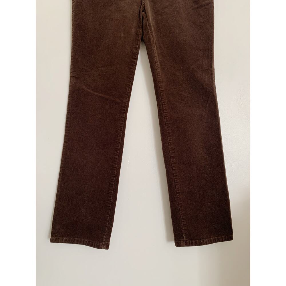 Brown St. John's Bay Corduroy Straight Leg Pants 8P - Picture 5 of 7